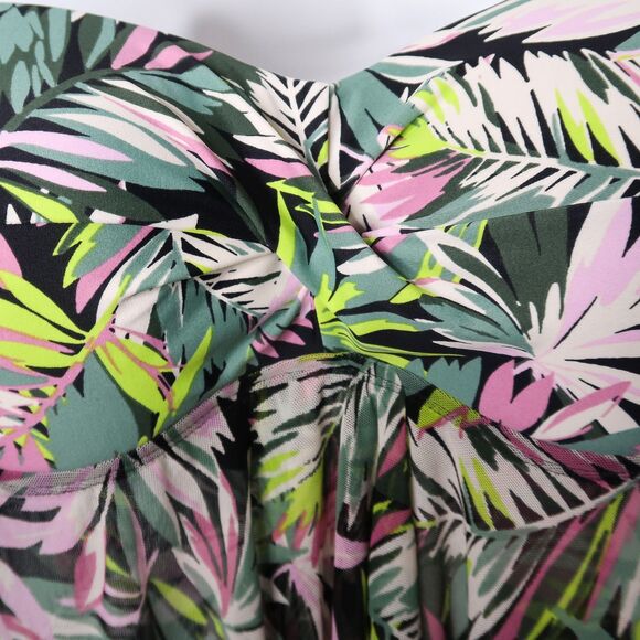 Kona‎ Sol Swimsuit Top Size Medium Bandeu Green Purple Swim Vacation - Picture 7 of 7